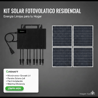            ¿Cómo Funciona?   Un microinversor es un dispositivo electrónico que se instala directamente en cada panel solar y se encarga de convert